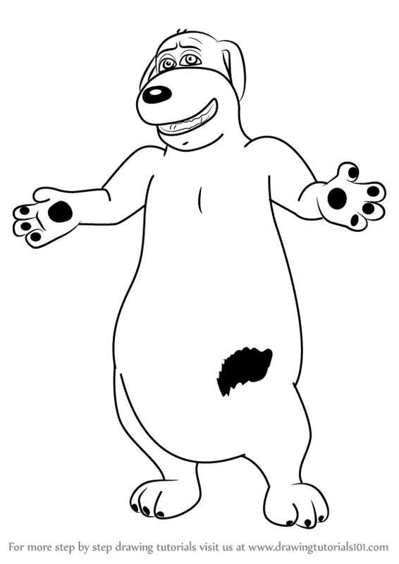 566x800 Learn How To Draw Duke From Barnyard - Duke Drawing