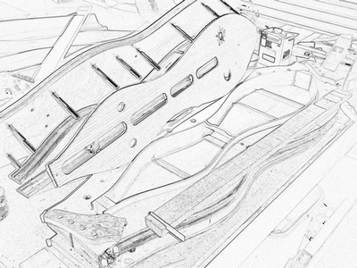 400x300 David Beede's Ampquotbig Beedeampquot Full Sized Dulcimers - Dulcimer Drawing