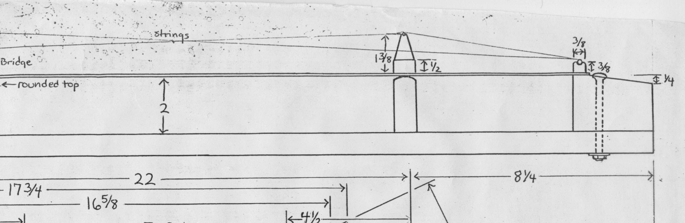 2333x760 Folksinger Acoustic Dulcimer Plans - Dulcimer Drawing