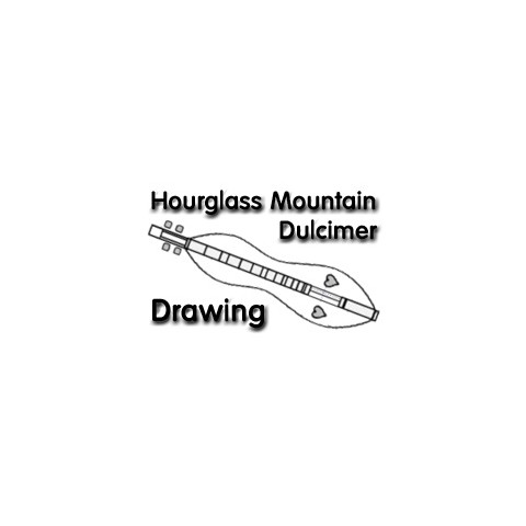 480x480 Hourglass Mountain Dulcimer Drawings - Dulcimer Drawing