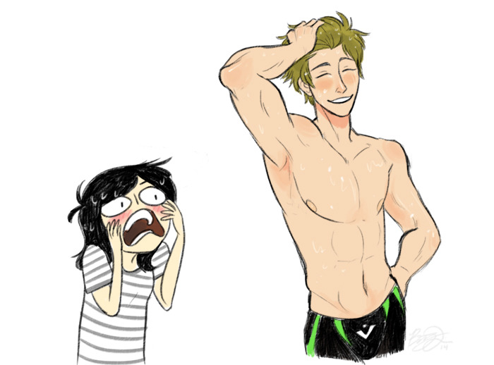 700x518 makoto my butt drawings peachy is being dumb free! eternal summer - Dumb Drawings