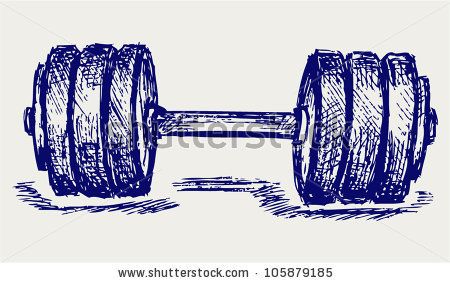 450x283 Sketch Dumbbell Weight - Dumbbell Drawing