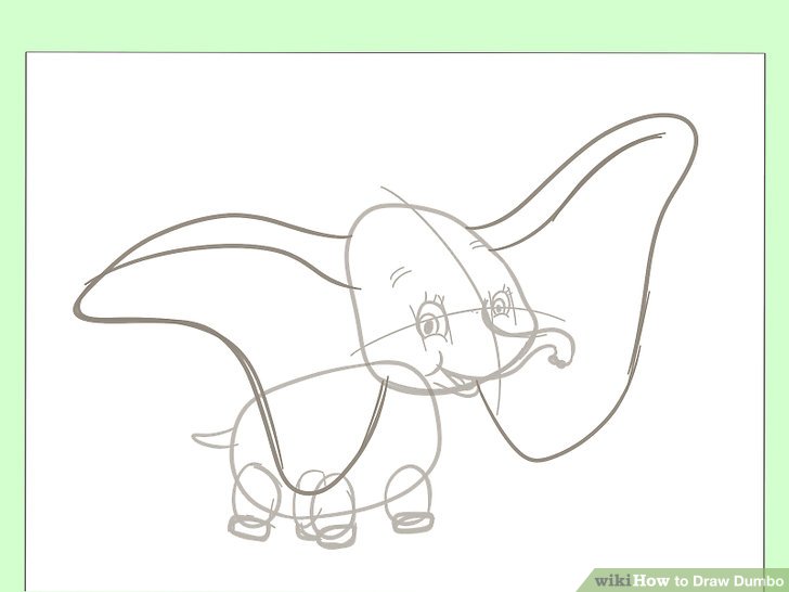 728x546 how to draw dumbo steps - Dumbo Drawing
