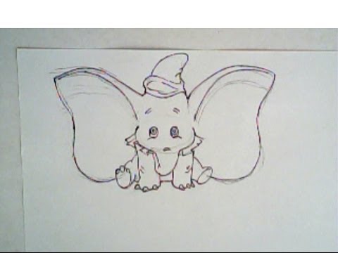 480x360 how to draw dumbo - Dumbo Drawing