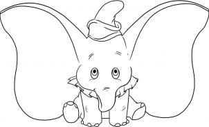 302x183 how to draw how to draw dumbo the elephant - Dumbo Drawing