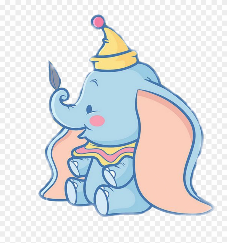 880x945 kawaii sticker - Dumbo Drawing
