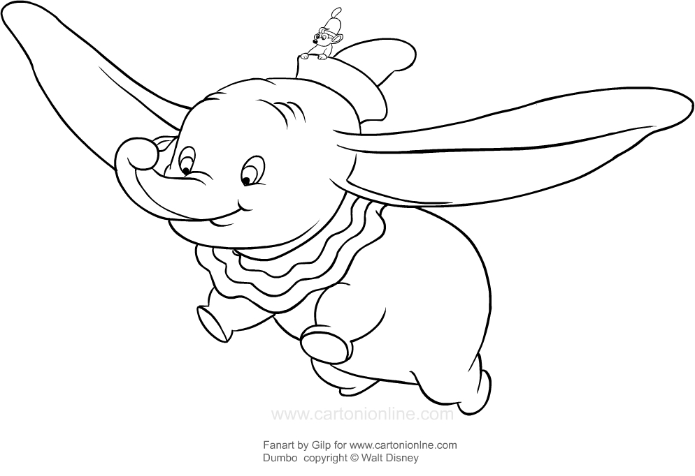 Dumbo Drawing at PaintingValley.com | Explore collection of Dumbo Drawing