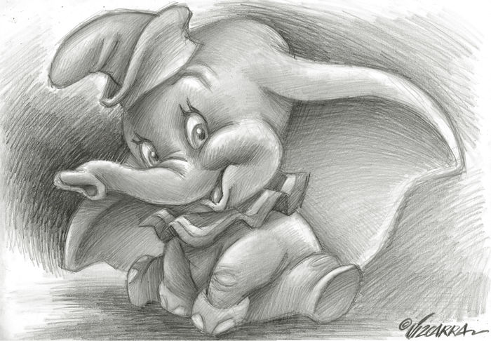 700x486 dumbo - Dumbo Drawing