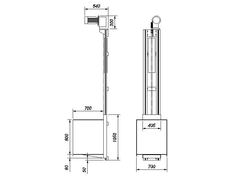 842x622 dumbwaiter cad blocks free - Dumbwaiter Drawing