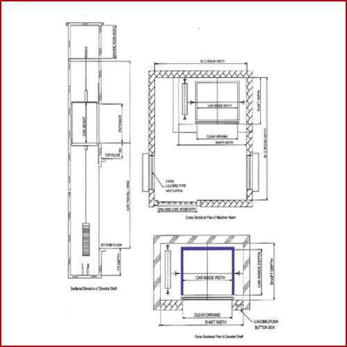 500x500 sigma lifts pvt ltd - Dumbwaiter Drawing