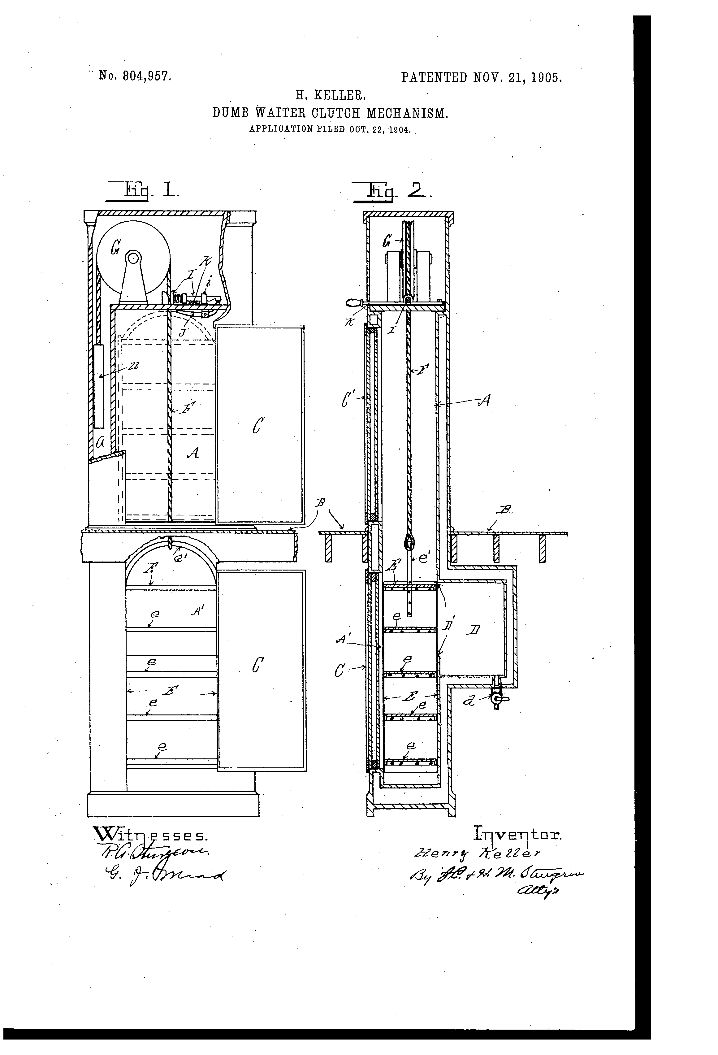 2320x3408 brevet - Dumbwaiter Drawing