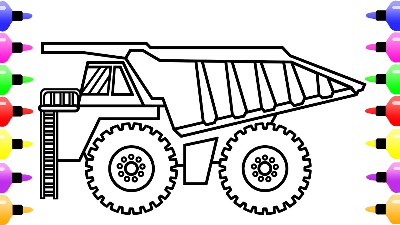 Dump Truck Drawing at PaintingValley.com | Explore collection of Dump