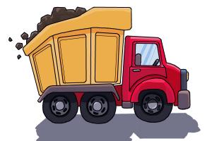 300x200 how to draw a dump truck - Dump Truck Drawing