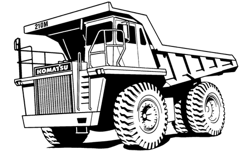 500x315 komatsu dump truck service shop repair manual - Dump Truck Drawing