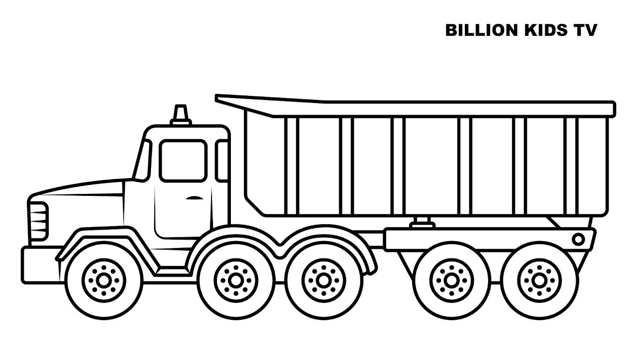 Dump Truck Drawing at PaintingValley.com | Explore collection of Dump
