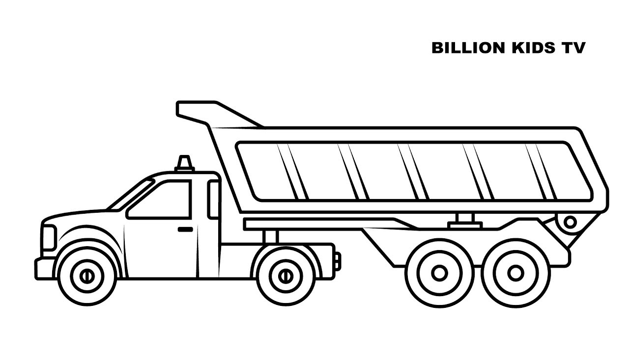 Dump Truck Drawing at PaintingValley.com | Explore collection of Dump ...