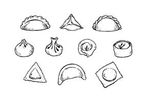 286x200 Dumplings Free Vector Art - Dumpling Drawing