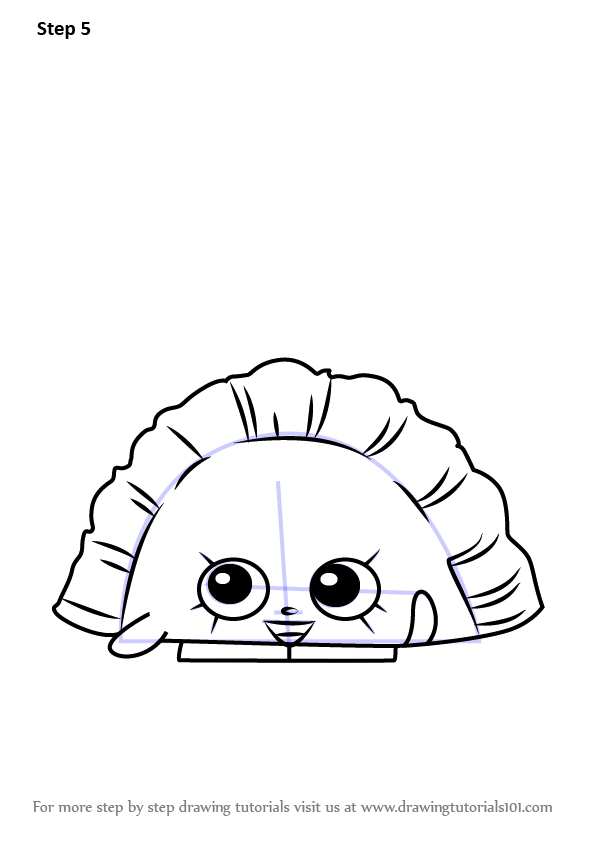 596x843 Step - Dumpling Drawing