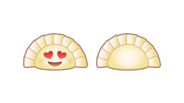 596x335 The Dumpling Emoji Yiying Lu Design, Creativity Innovation - Dumpling Drawing
