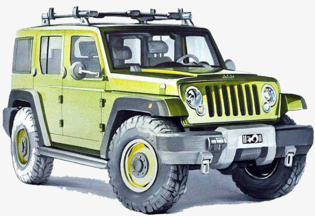 650x446 hand drawn desert off road vehicle, desert clipart, vehicle - Dune Buggy Drawing