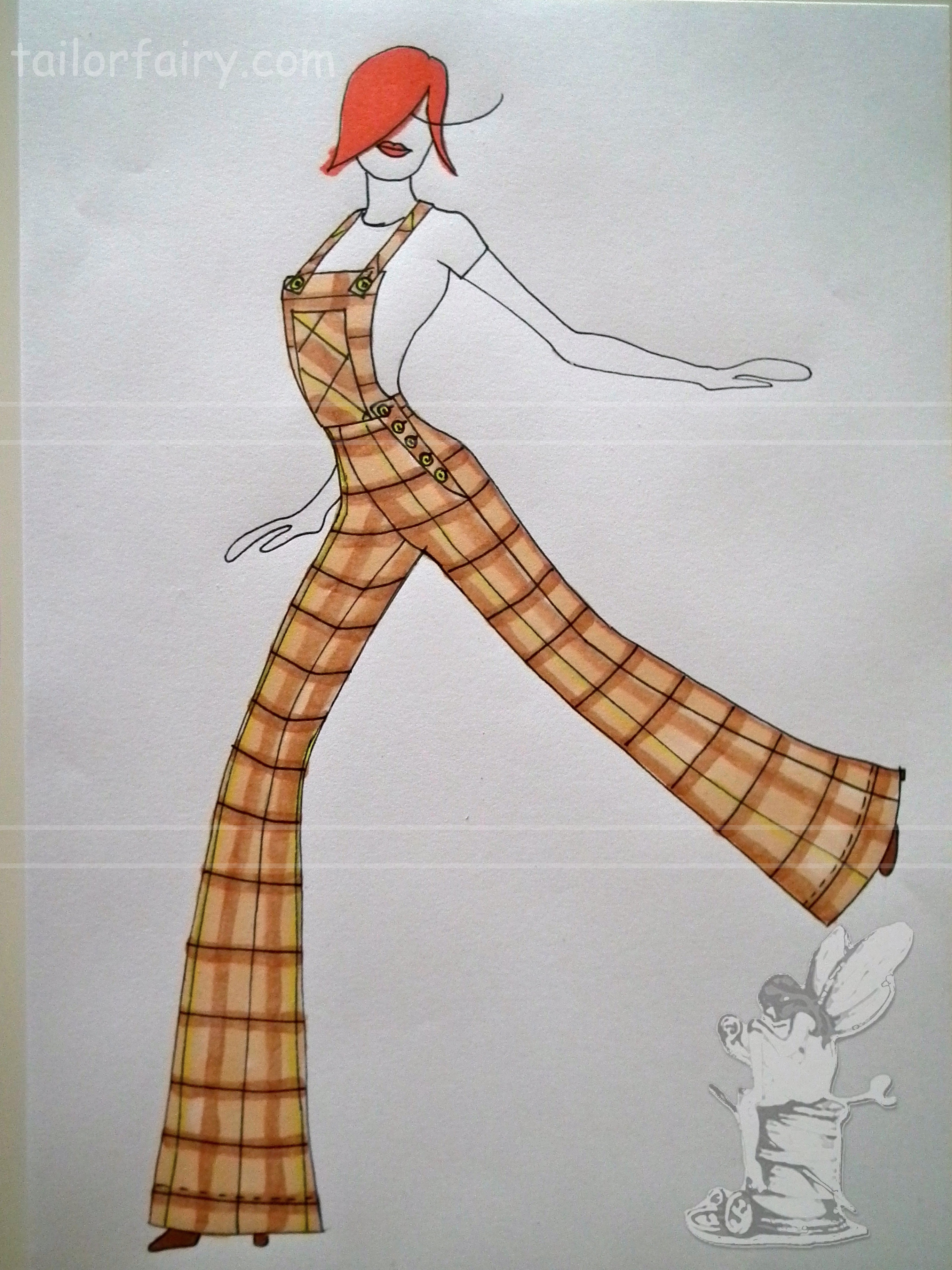 2736x3648 Another Dungarees Drawing Tailorfairy - Dungarees Drawing