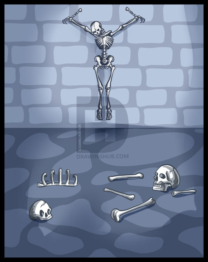 699x881 How To Draw A Dungeon, Step - Dungeon Drawing