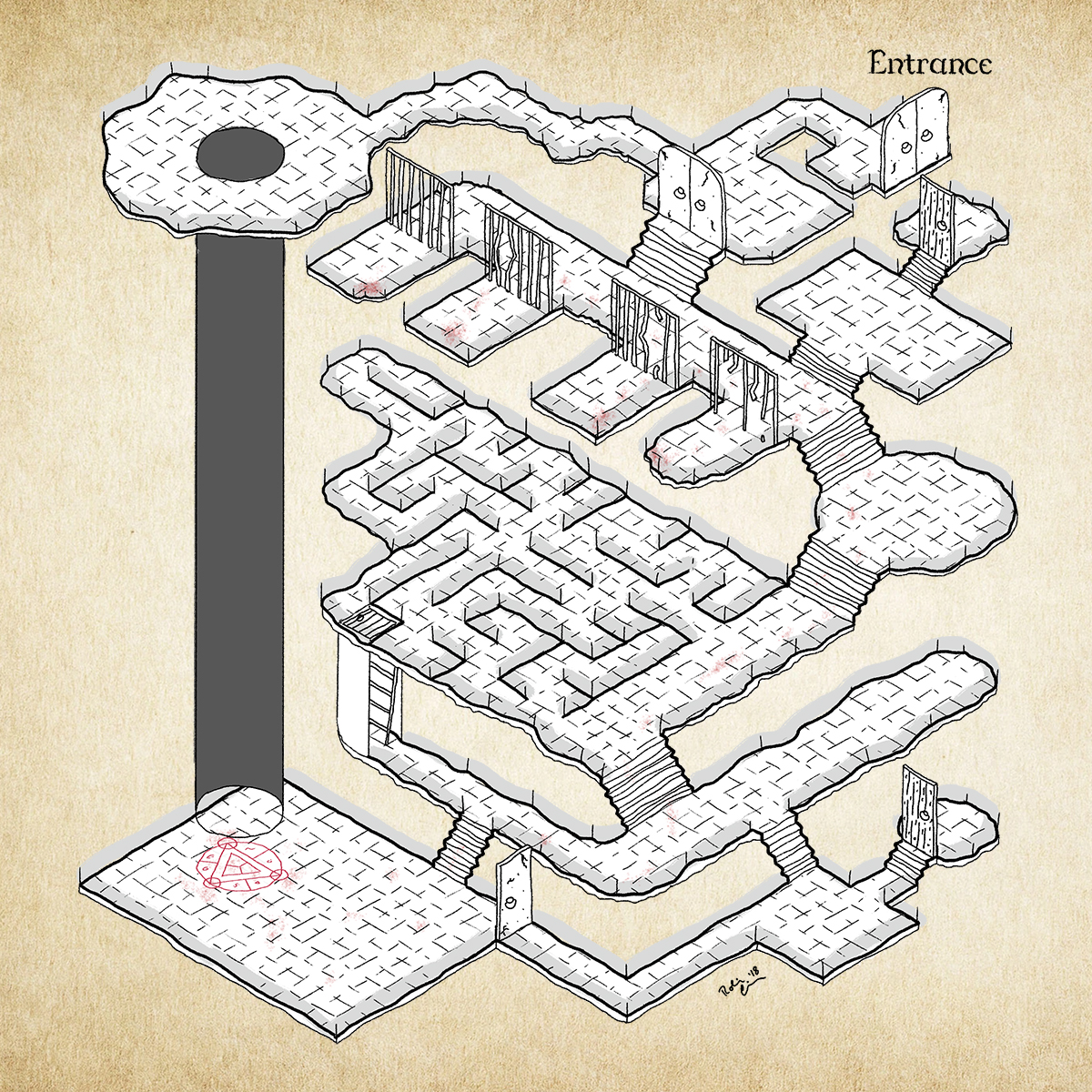 DND карта подземелья