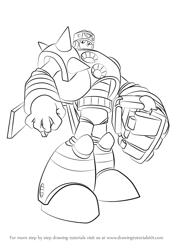 596x842 learn how to draw duo from mega man - Duo Drawing