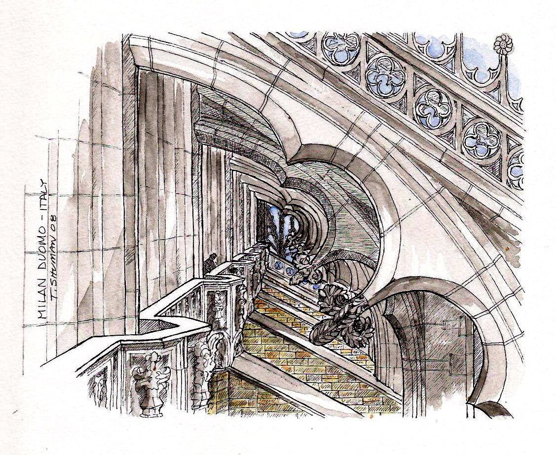 1127x923 duomo drawing unstringing the bow - Duomo Drawing