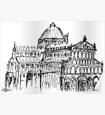 210x230 duomo drawing posters redbubble - Duomo Drawing