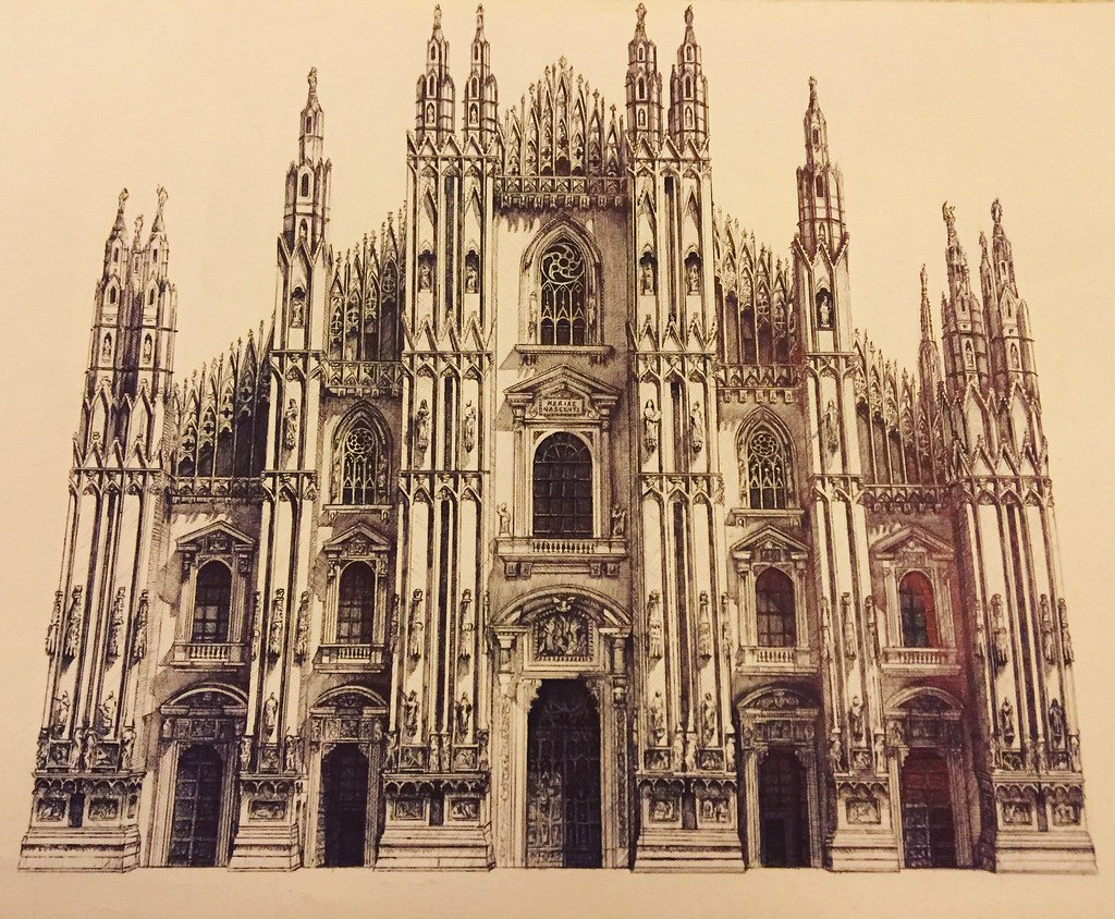 Duomo Drawing At Paintingvalley Com Explore Collection Of Duomo