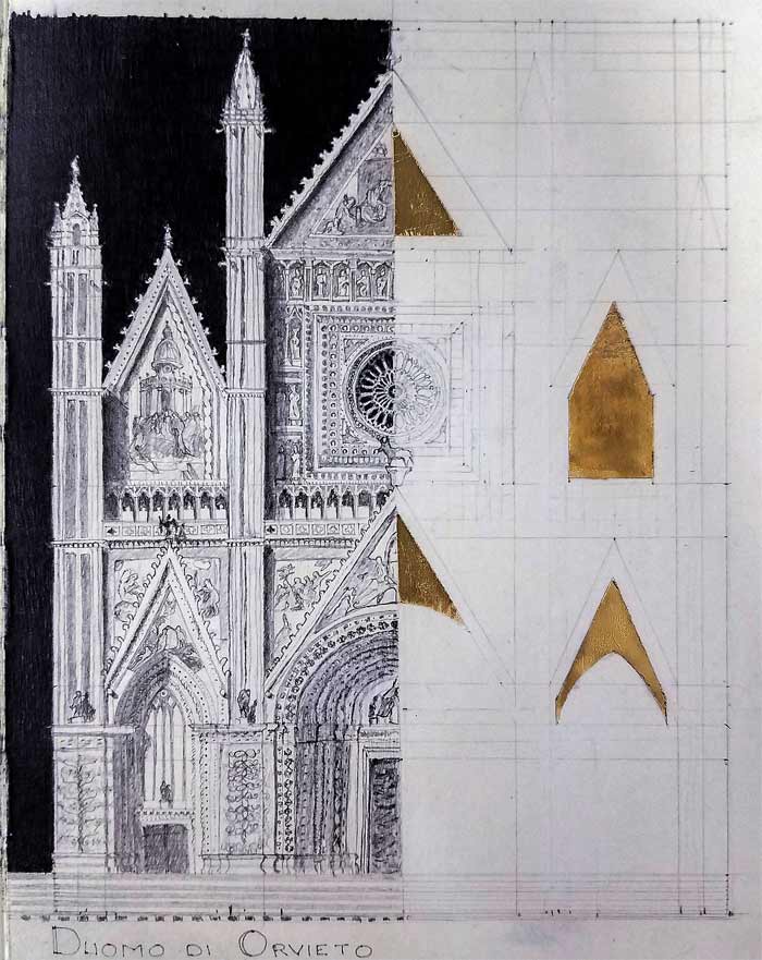 700x881 duomo di orvieto - Duomo Drawing