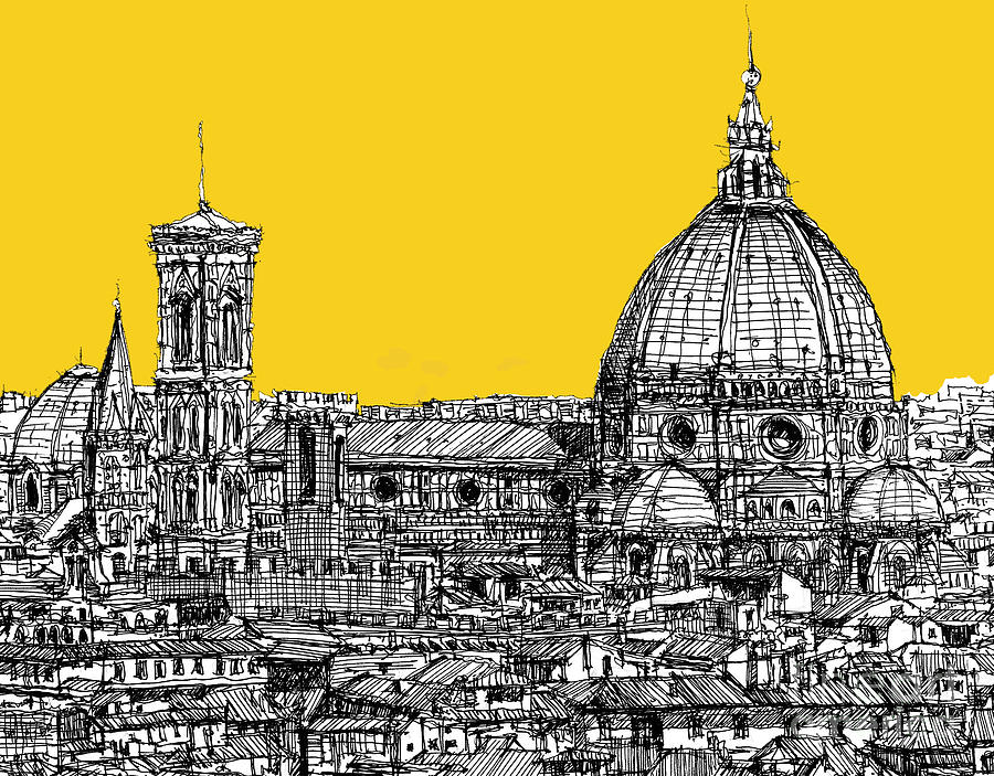900x703 florence duomo drawing - Duomo Drawing