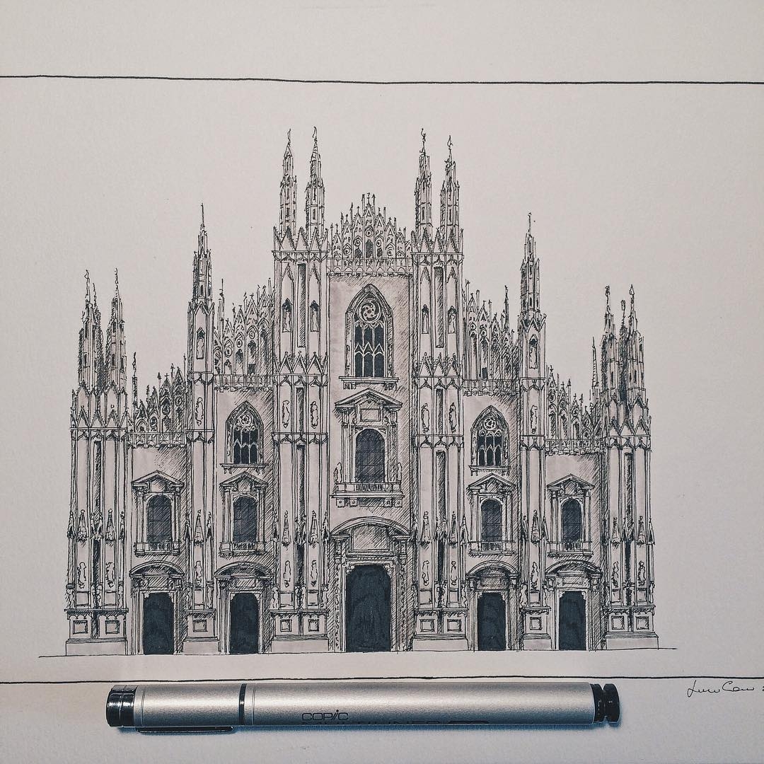 1080x1080 design stack a blog about art, design and architecture - Duomo Drawing