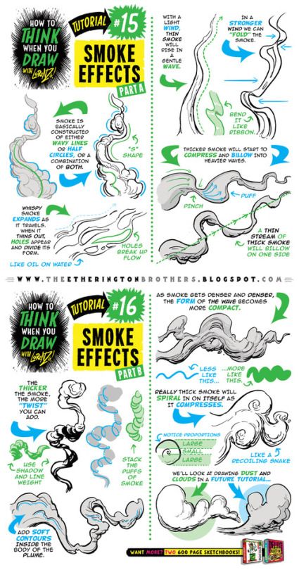 425x810 how to draw smoke dust cloud effects tutorial - Dust Cloud Drawing