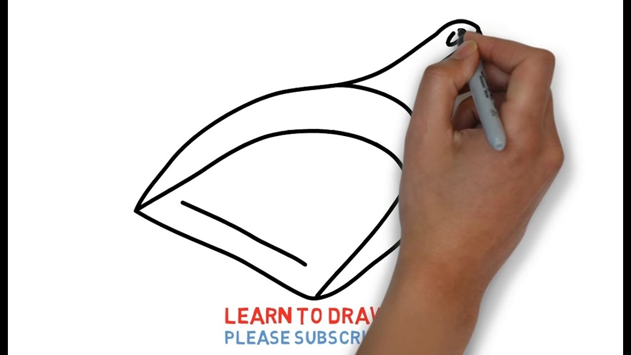 1280x720 How To Draw A Dustpan Step - Dustpan Drawing