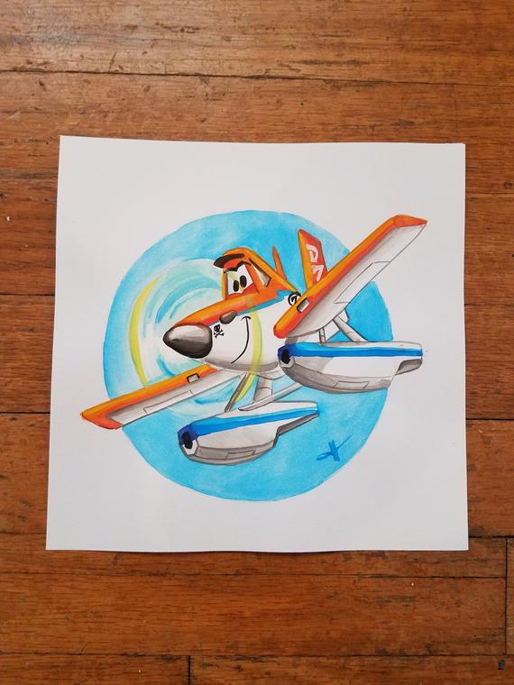 570x760 dusty crophopper disney planes etsy - Dusty Crophopper Drawing