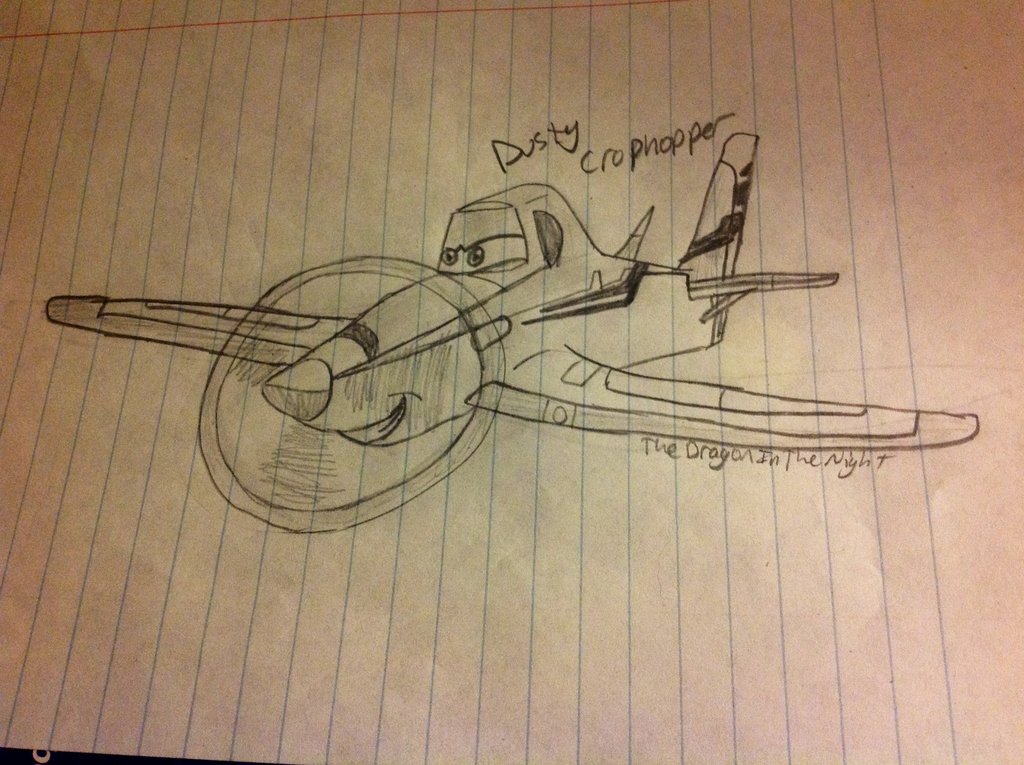 1024x765 How To Draw Dusty Crophopper - Dusty Crophopper Drawing