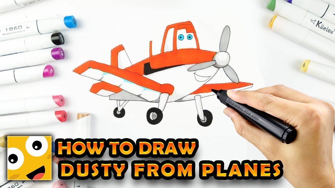 1280x720 how to draw dusty from planes step - Dusty Planes Drawing