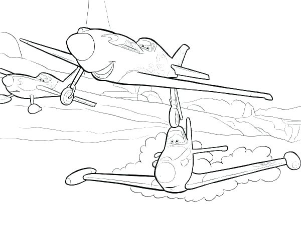 600x464 airplane coloring pages free printable airplane book airplane - Dusty Planes Drawing