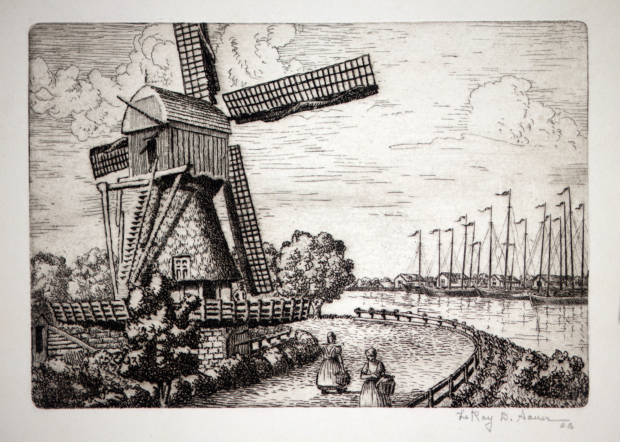 Dutch Windmill Drawing at Explore collection of