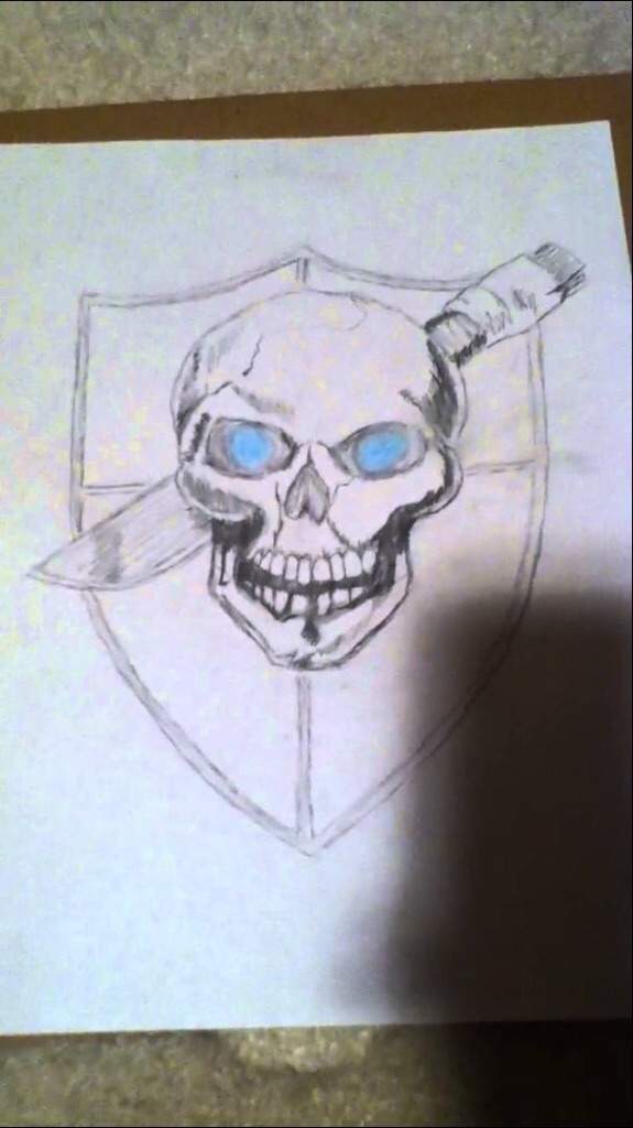 575x1024 Skull Emblem Drawing Drawing Part Call Of Dutynazi Zombies Amino - Duty Drawing