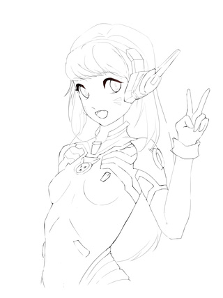 320x427 Dva Drawings On Paigeeworld Pictures Of Dva - Dva Drawing