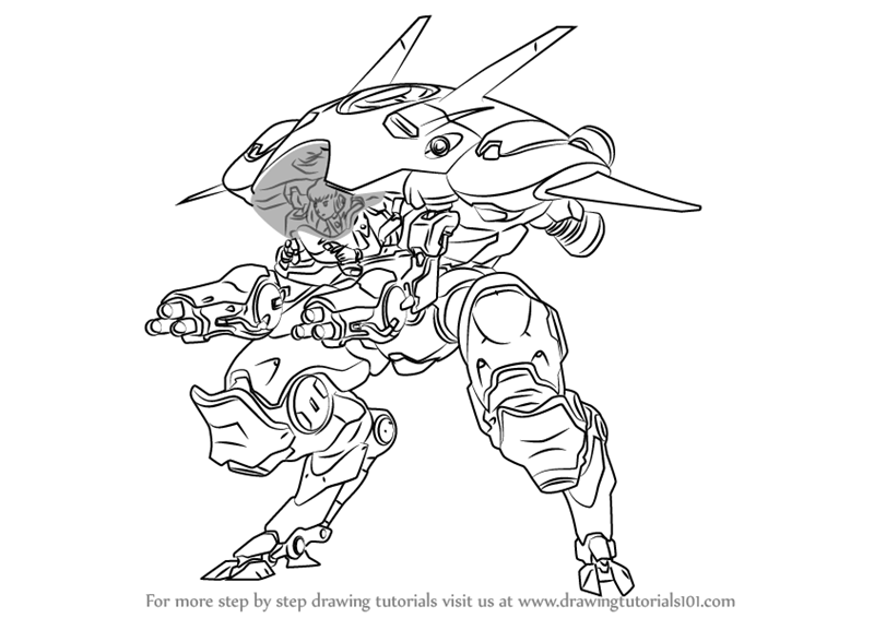 800x566 Learn How To Draw D Va From Overwatch - Dva Drawing