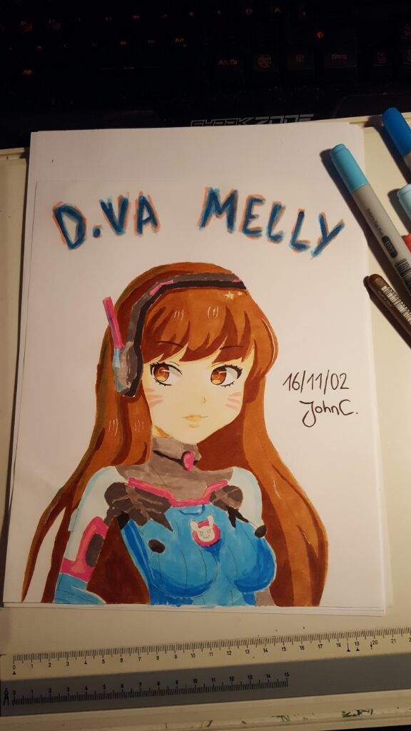576x1024 Dva Drawing C Overwatch Amino - Dva Drawing