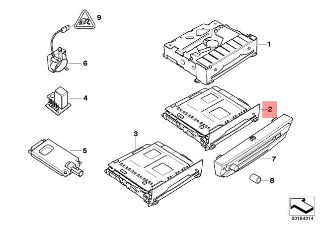 644x455 genuine bmw ccc navigation gps dvd player radio replacement - Dvd Player Drawing
