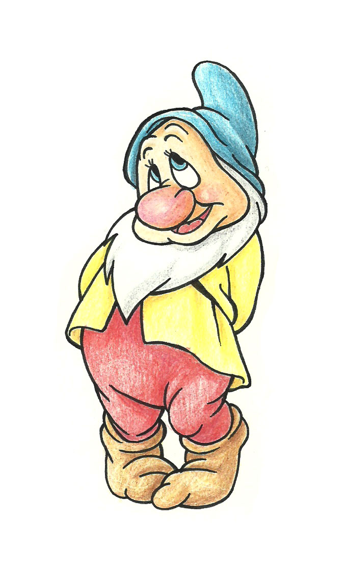 681x1118 How To Draw Bashful From The Seven Dwarfs Steps - Dwarf Drawing