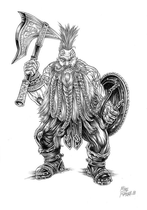 493x700 Ratera, Mike - Dwarf Drawing