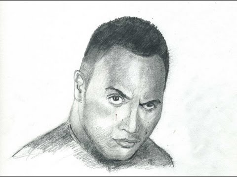 480x360 How To Draw The Rock Dwayne Johnson Step - Dwayne Johnson Drawing