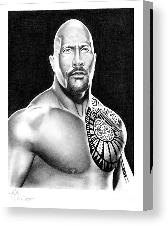 559x750 The Rock Dwayne Johnson Canvas Print Canvas Art - Dwayne Johnson Drawing